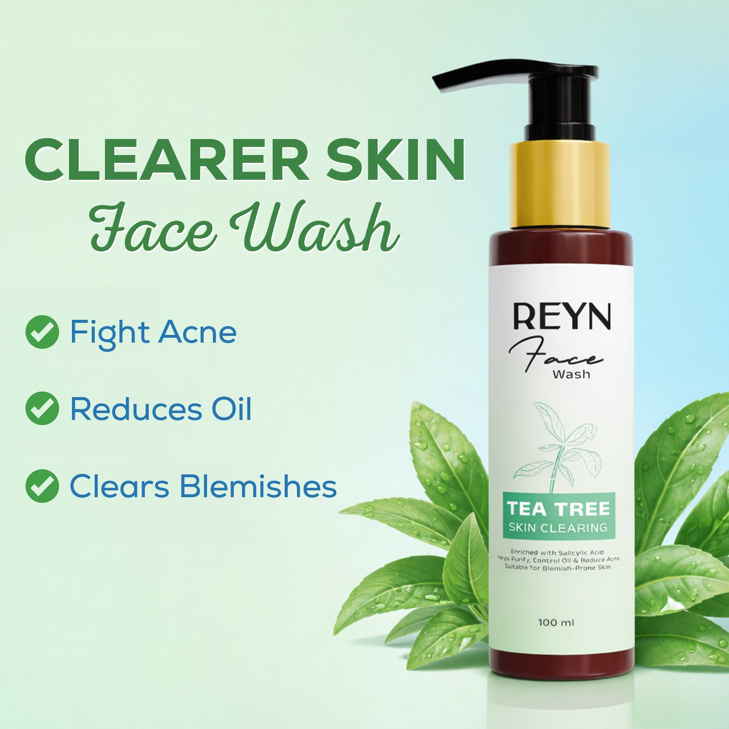 Clear Skin Tea Tree Face Wash — Made For Sensitive, Acne-Prone Skin